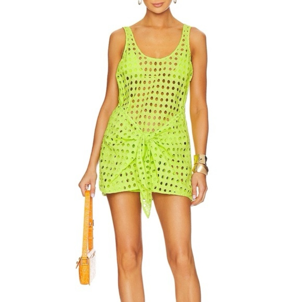 SOLID & STRIPED Noah Dress in Lime